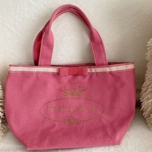 Tocca Pink Canvas Tote Bag